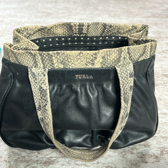 Furla Black and Tan Tote Bag - Picture 5 of 9